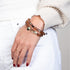 Schokolade | 925 Sterling Silber Rotguss | Meerjungfrau Glaskiesel Armband
